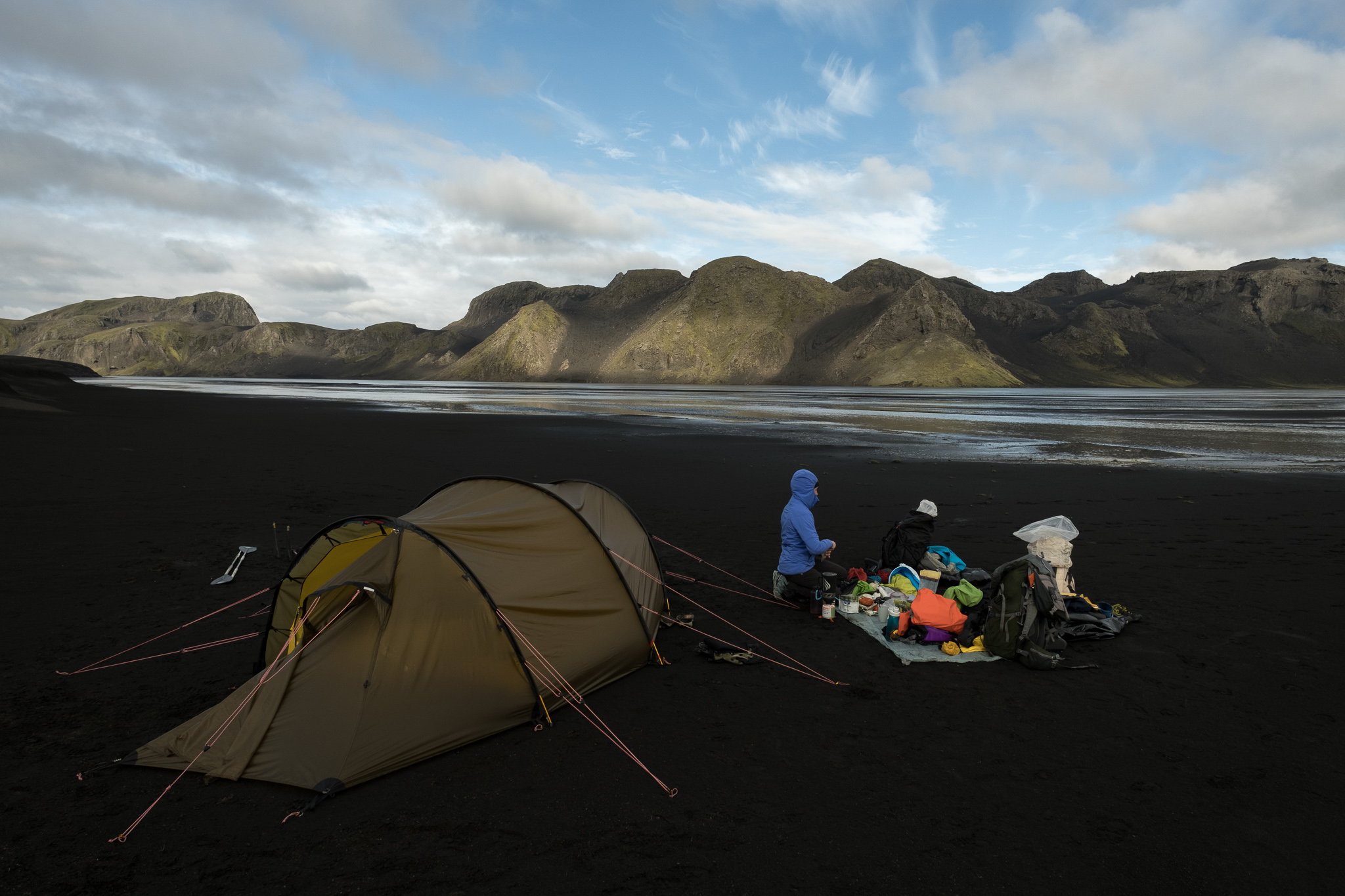 Camping in Iceland on Kahtoola trip